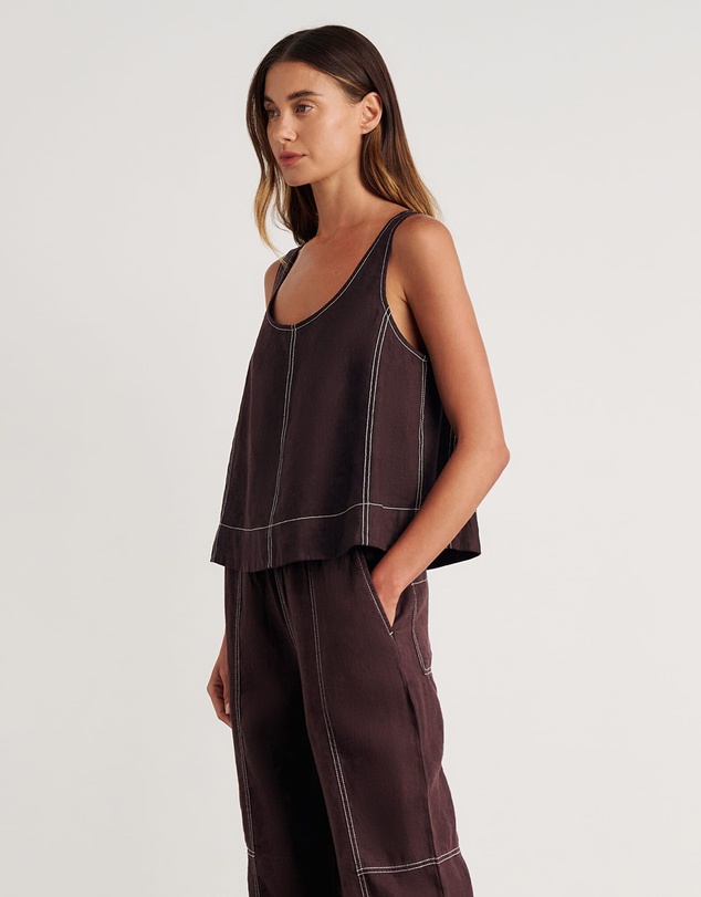 Jag - Sabine Linen Scoop Cami