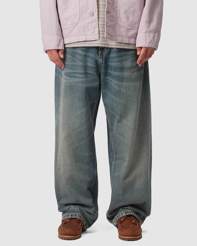 Blue Worn Used Wash