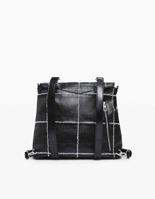 Desigual - Medium convertible checkered backpack