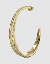 GUESS - Gold-Tone Stylish Guess Bangle Earrings