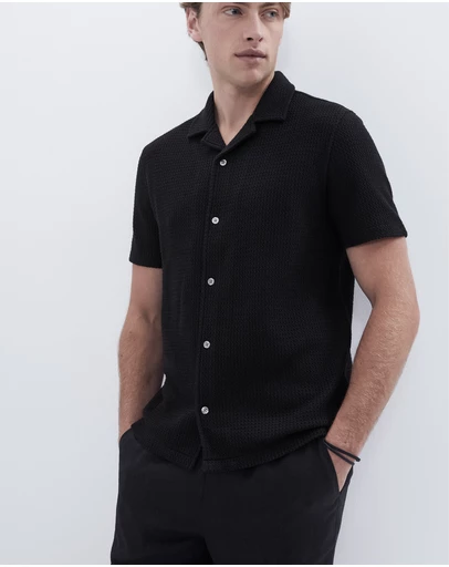 UNISON - Open Weave Regular Fit Shirt