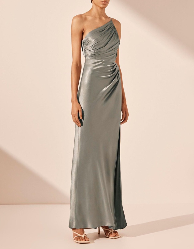 Shona Joy - La Lune Asymmetrical Gathered Maxi Dress