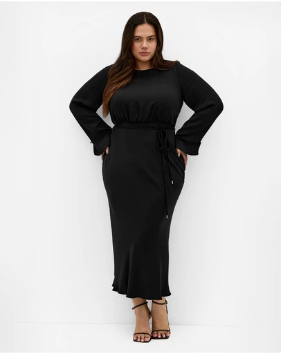 City Chic - Tara Long Sleeve Maxi Dress