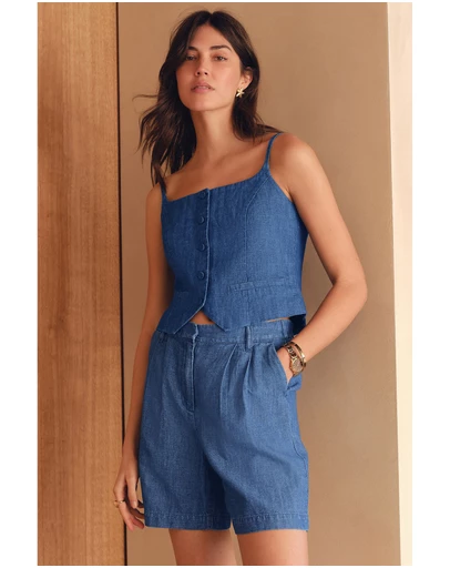 NEXT - Tailored Pintuck Shorts