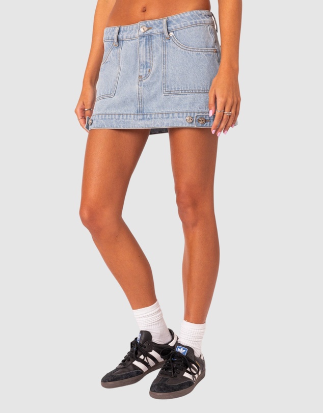 EDIKTED - Foxx denim mini skirt