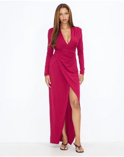 Dazie - Opera Deep Cowl Midi Dress