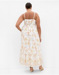 City Chic - Clover Opulent Print Maxi Dress