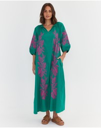 ALEXANDRA - Lindox Dress Green