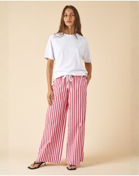 CAMIXA - Palazzo Wide Leg Striped Pants