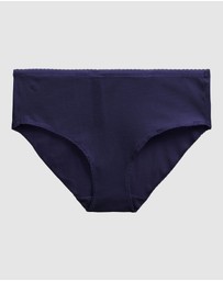 Lauren by Ralph Lauren - Cotton & Lace Hipster Brief