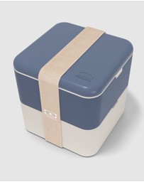 Monbento - Monbento Mb Square Bento Box - Blue Natural