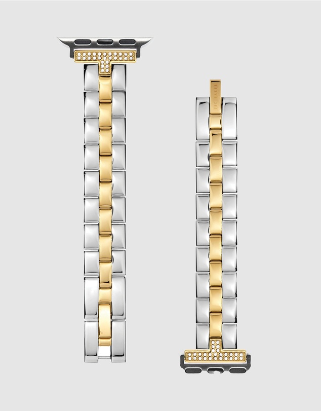 Ted Baker - Ted Baker Apple Strap - Crystal T Duo-Tone Bracelet