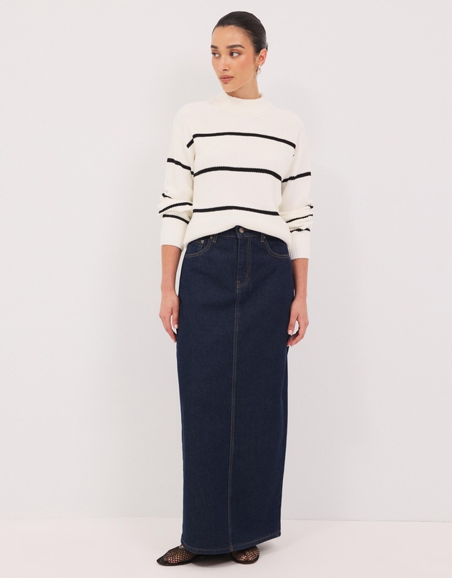 Calli - Ronnie Stripe Crew Neck Jumper