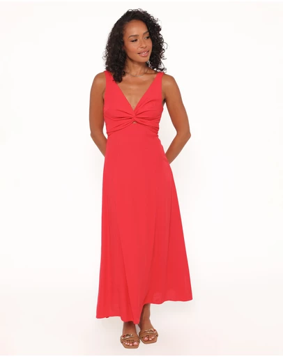 Petal & Pup - Archer Midi Dress - Red