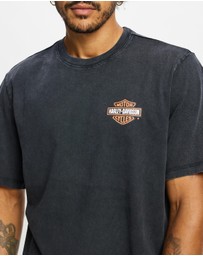 Harley-Davidson - SS VJ FB Tiger Print Tee - ICONIC EXCLUSIVE