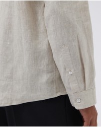 AERE - Linen LS Camp Collar Shirt