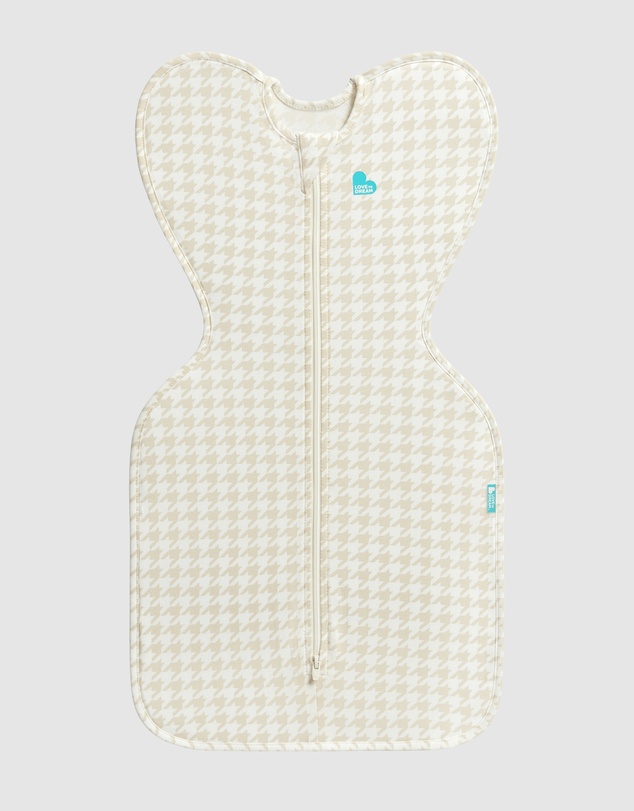 Love to Dream - Swaddle Up™ Original 1.0 TOG Stretch Cotton Houndstooth Tan