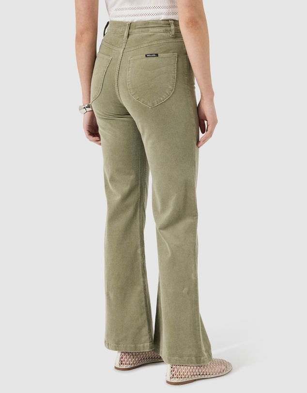 Rolla's - Eastcoast Flare Baby Cord Jean - Olive