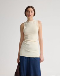 Oxford - April Drawstring Knitted Top