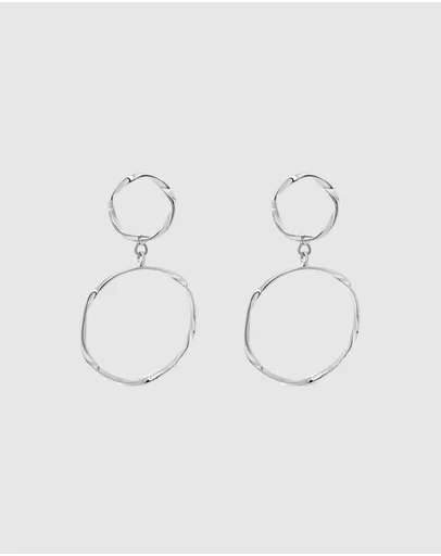 Ichu - Twisted Duo Drop Earrings