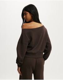 Cotton On - Relaxed Off Shoulder Sweatshirt