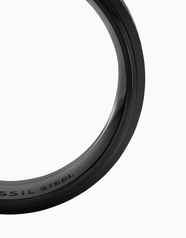 Fossil - Machine Black tone Ring