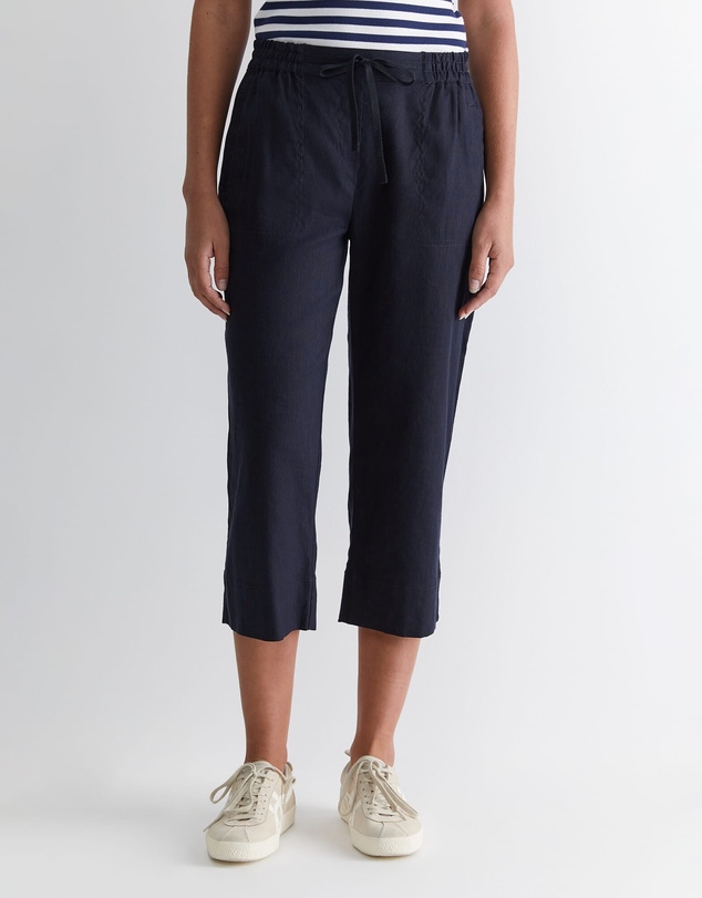 Sportscraft - Rosa Crop Linen Pant