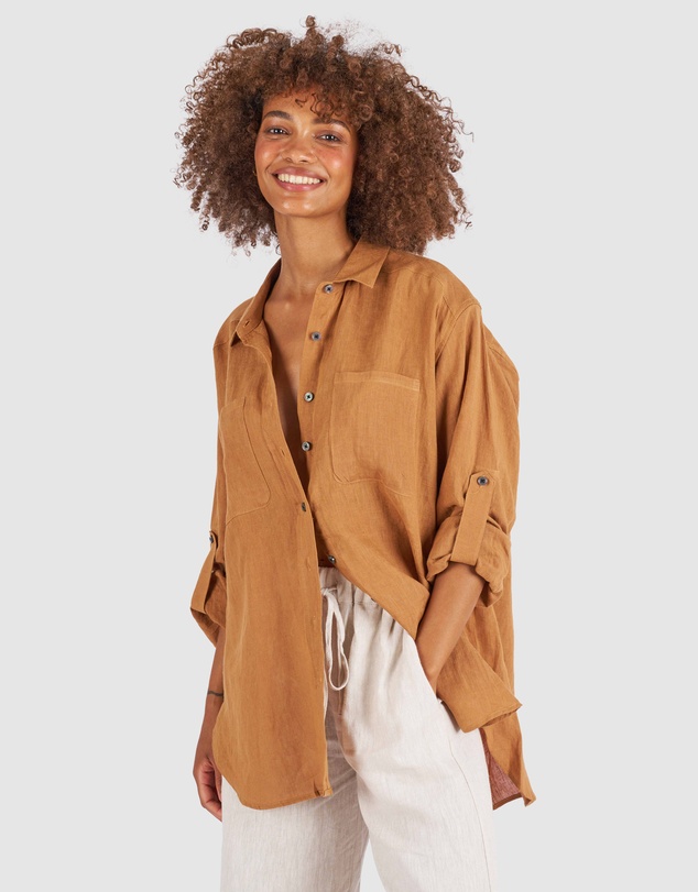 CAMIXA - Luna Oversize Linen Shirt