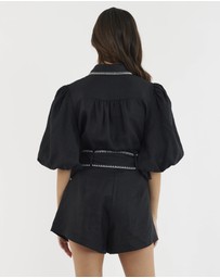 Amelius - Chloe Stitch Detail Linen Shirt
