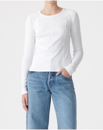 Nobody Denim - Panelled LS Rib Top