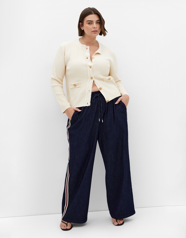 City Chic - Cleo Textured Knit Cardigan