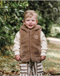 Kynd Baby - Sherpa Vest in Mocha