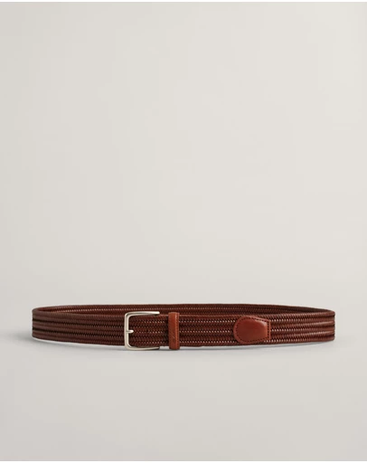 Gant - Leather Elastic Braided Belt