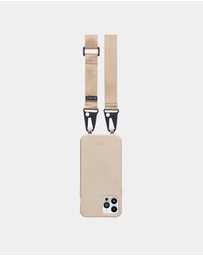 LOUVE COLLECTION - Desert Sand Phone Case + Latte Love Lanyard