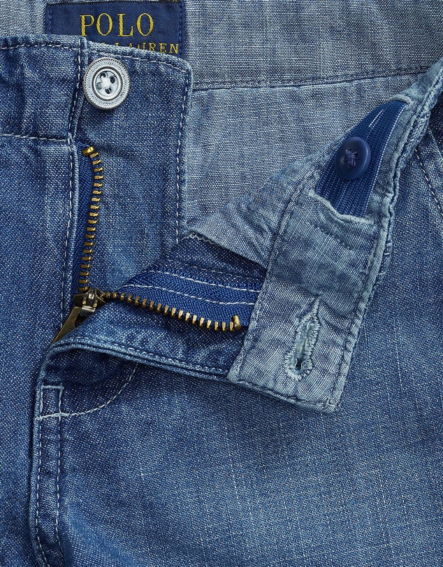 Polo Ralph Lauren - Indigo Cotton Denim Shorts - Kids