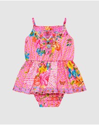 Camilla - Frilled Neck Jump Dress - Babies