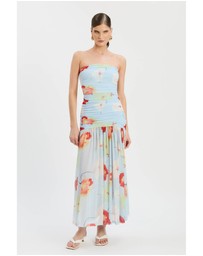 Bardot - Solana Printed Mesh Maxi Dress