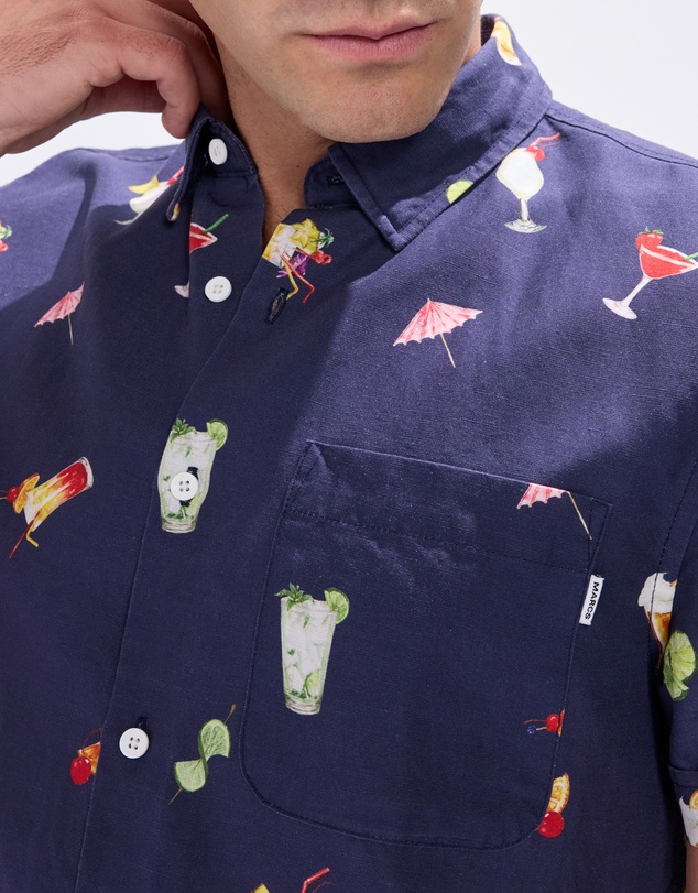 Marcs - At The Bar Linen Blend Shirt