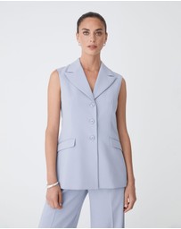 Forcast - Nikki Long Collared Vest