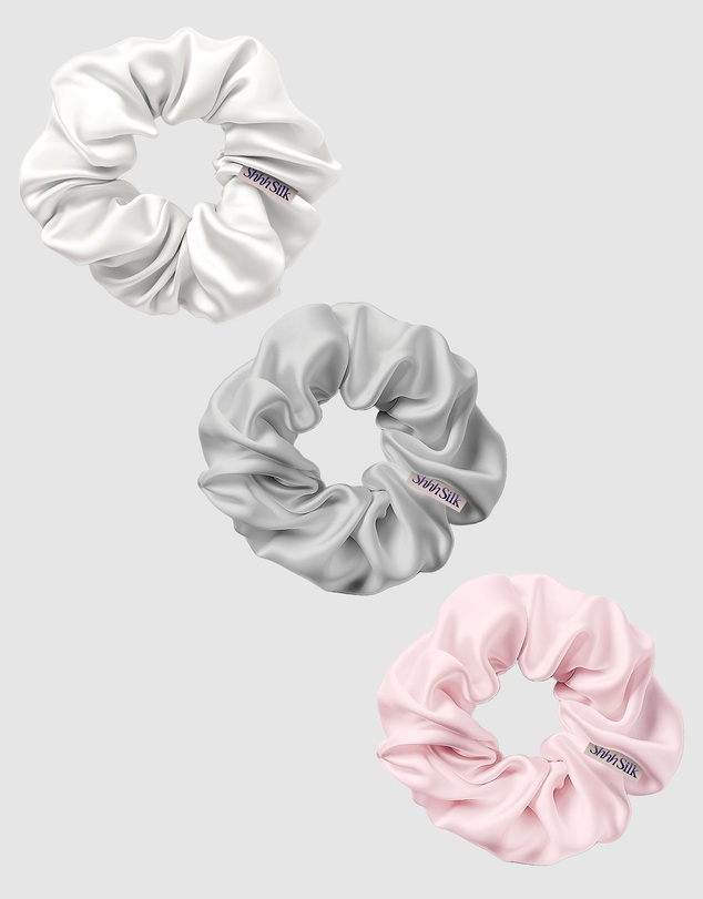 Shhh Silk - 3 Pack Large Silk Scrunchies