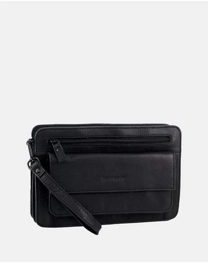 Pierre Cardin - Pierre Cardin Leather Men's Multi Compartment Organiser Bag