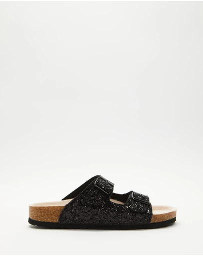 Holster - Farah Glitter Slide - Black - Women's