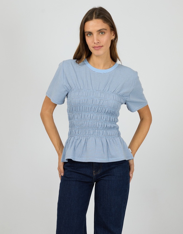 All About Eve - Lipa Stripe Tee Blue