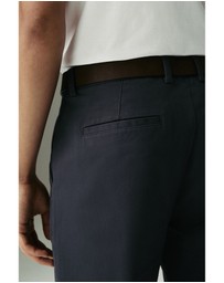 NEXT - Belted Soft Touch Chino Trousers Straight Fit