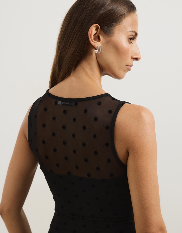 Atmos&Here - Aria Polka Dot Sheer Tank Top
