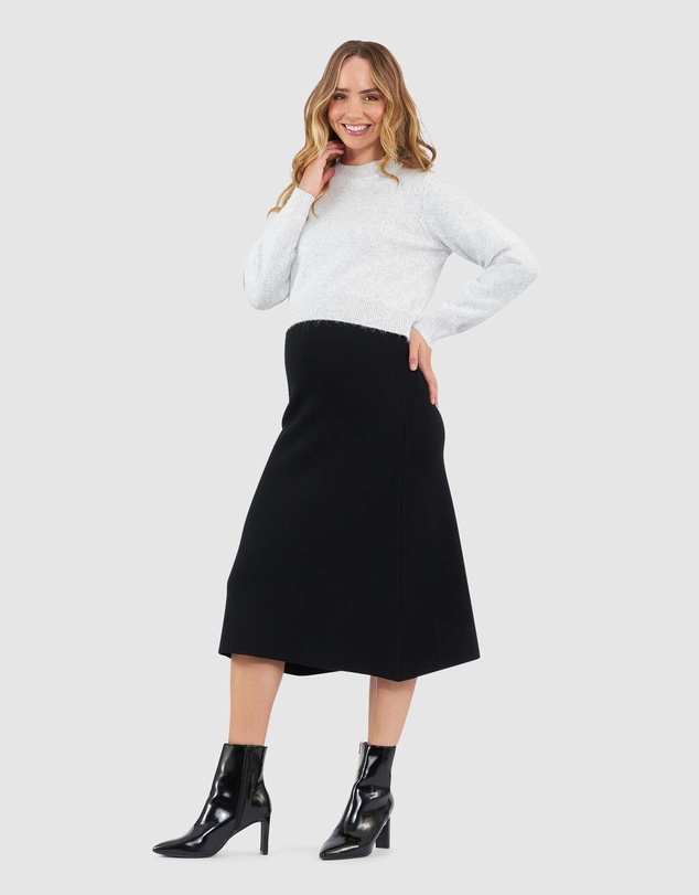 Ripe Maternity - A-Line Knit Skirt