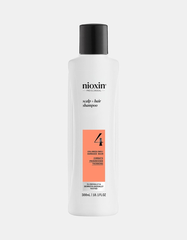 Nioxin - Nioxin System 4 Scalp + Hair Shampoo - Hair Thickening Shampoo For Damaged Hair With Progressed Thinning, 300ml