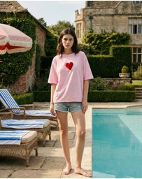 THE TALES - We Love Velvet Heart Street Tee