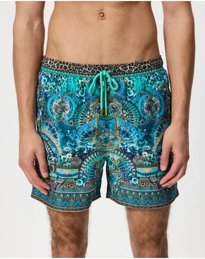 Camilla - Mid Length Boardshorts With Elastic Waist