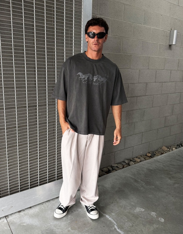 Zanerobe - Stallion Flow Tee Charcoal